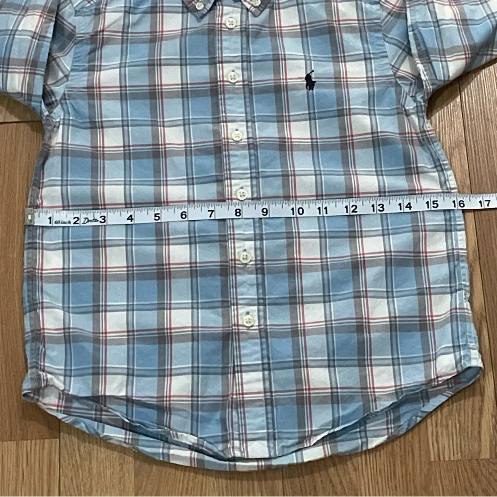 Polo Ralph Lauren Boys S/P (8) Long Sleeve Button Down Shirt Plaid Multicolor
